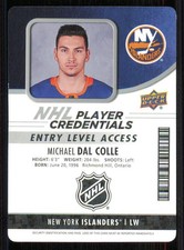 2018-19 Upper Deck MVP NHL Entry Level Access #NHLMD Michael Dal Colle