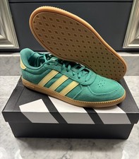 Adidas Women's Breaknet Sleek Sneaker Shoe Green Yellow Gum Size 6