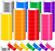 800 Pieces Colored Wristbands for Events Wrist Bands Paper Bracelets Wristbands