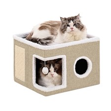 Crispedia Cat Beds for Indoor Cats Houses, Large Cave Large, SingleAK