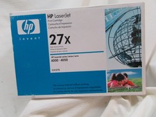 Genuine HP 27X C4127X Black High Yield Toner LaserJet 4000 4050 New Sealed
