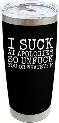 Gag Gifts for Dad from Daughter Son,I Suck at Apologies so Unfuck You or Whateve