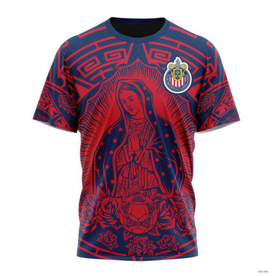 Personalized LIGA MX Chivas Guadalajara Our Lady Of Guadalupe Shirt 3D S-5XL
