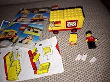 Lego 6651 Vintage Post Office Van  Complete With Minifigure Legoland Town