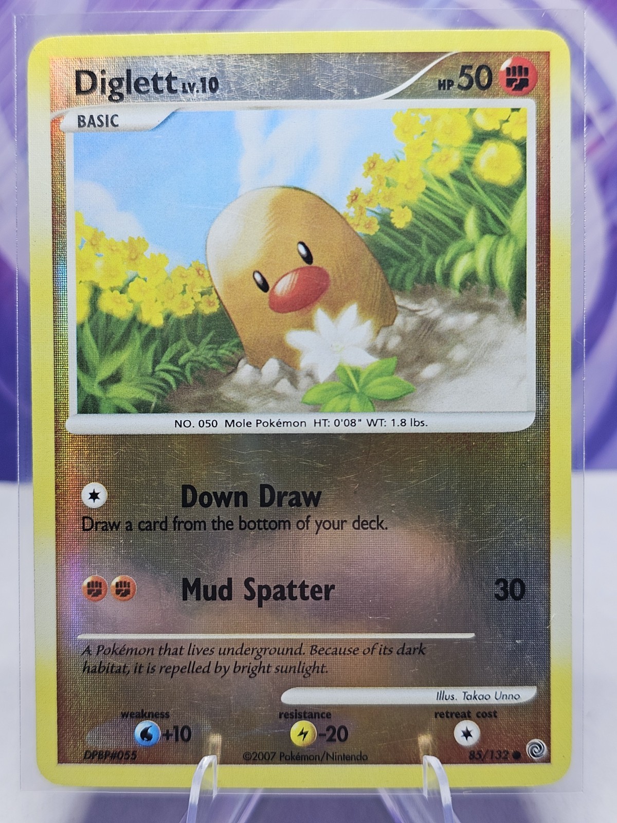 Pokemon Diglett Common Secret Wonders 85/132 LP Reverse Holo