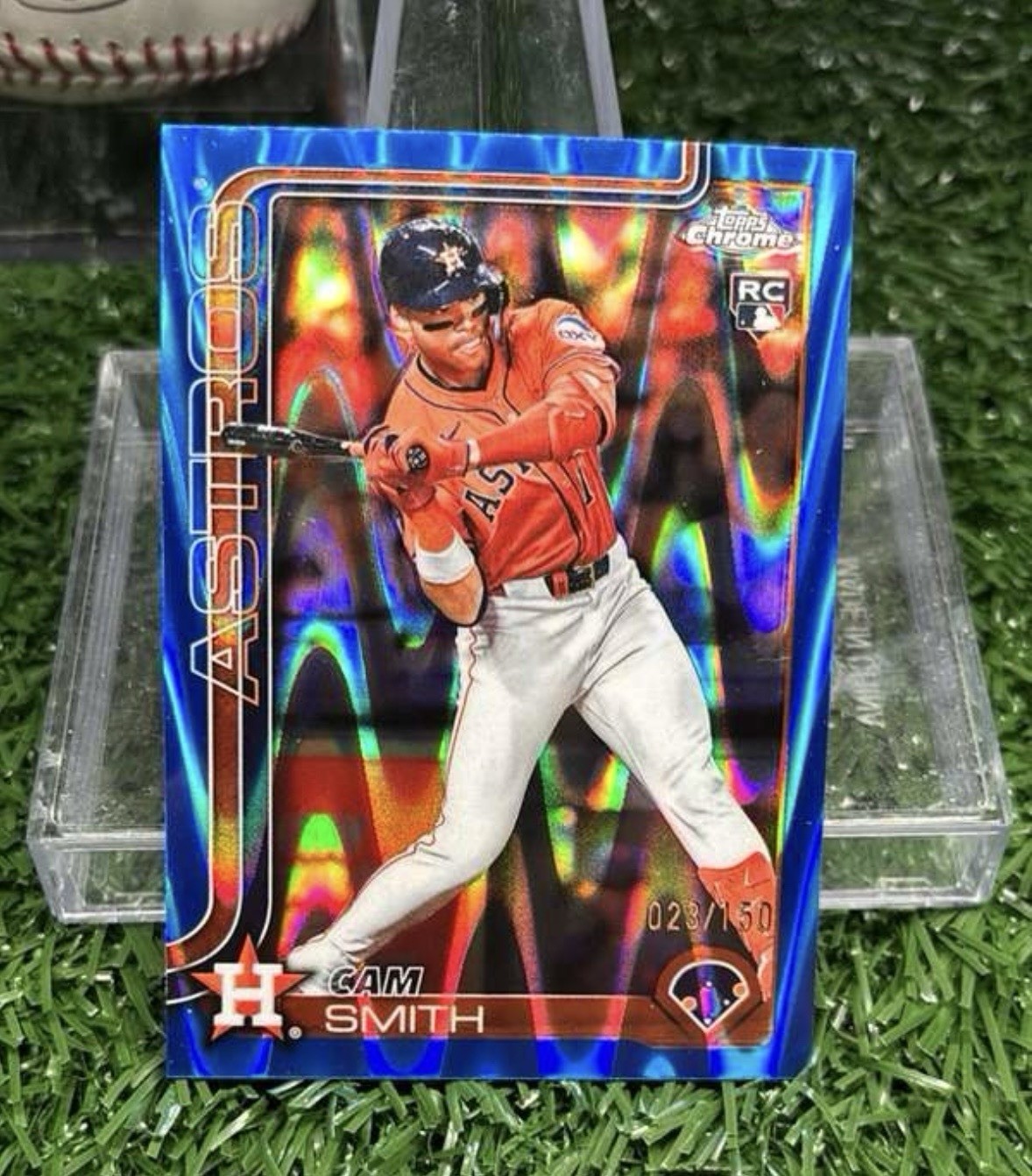 🔥2025 Topps Chrome Update Cam Smith Blue RayWave Refractor SP #USC145 RC /150🔥