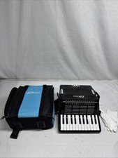 Horse 22 Key 8 Bass Piano Accordion Blue Beginner Adult Student w/ Case Straps