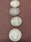 Item #1523 Barber Halves Set- 1900-P, 1901-P, 1902-P, 1903-O