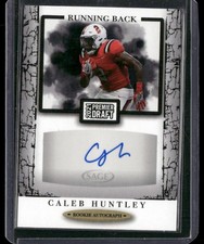 2021 SAGE Premier Draft #A114 Caleb Huntley Autographs Black