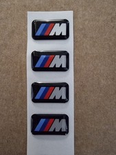 New Bmw Set Of 4 X M Badge Alloy Wheel Adhesive Sticker Emblem 36112228660