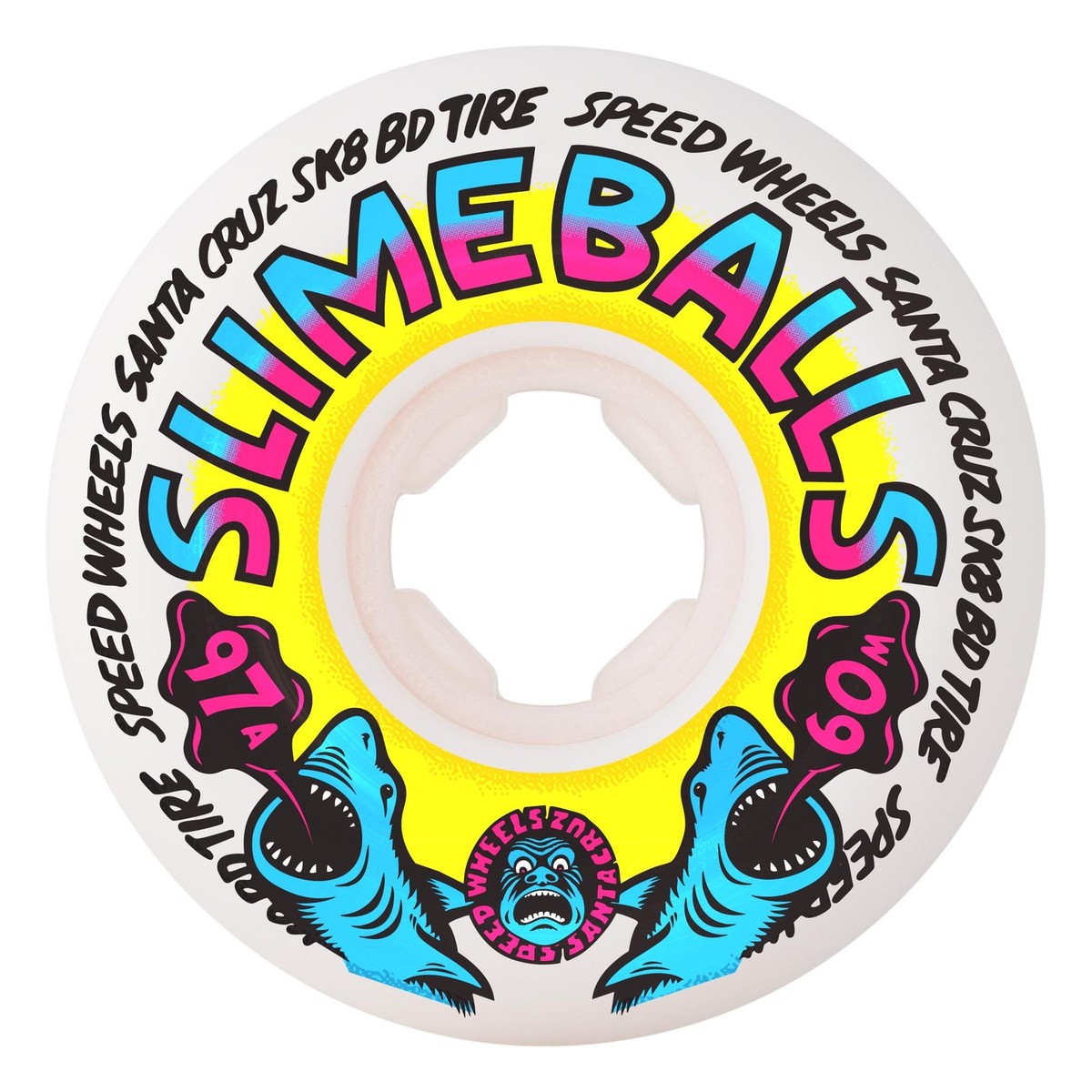 Santa Cruz SLIME BALLS HERITAGE SHARK SPEW VOMITS Skateboard
