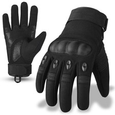 Motorcycle Gloves with Hard Knuckle Black Motorcycle Glove for Men Women Touc...