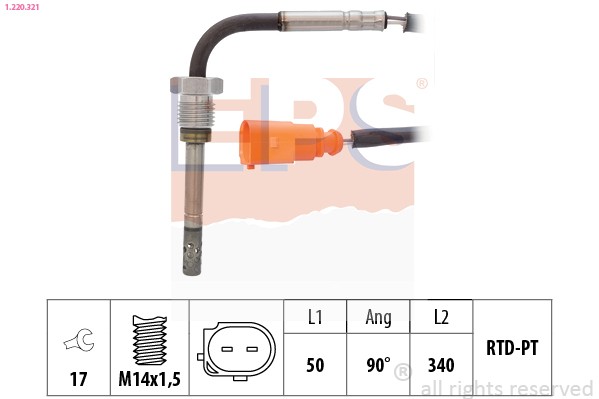 Temperatursensor Abgas 1.220.321 EPS FüR Audi-image