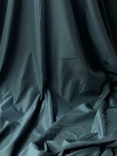 By The Metre 98% Nylon 2% Silver (AG) Coated Technical Fabric | Dark Green Grid 