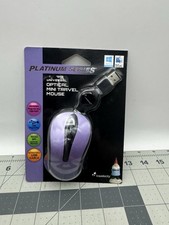 Travelocity Platinum Series Universal Optical Mouse Purple New