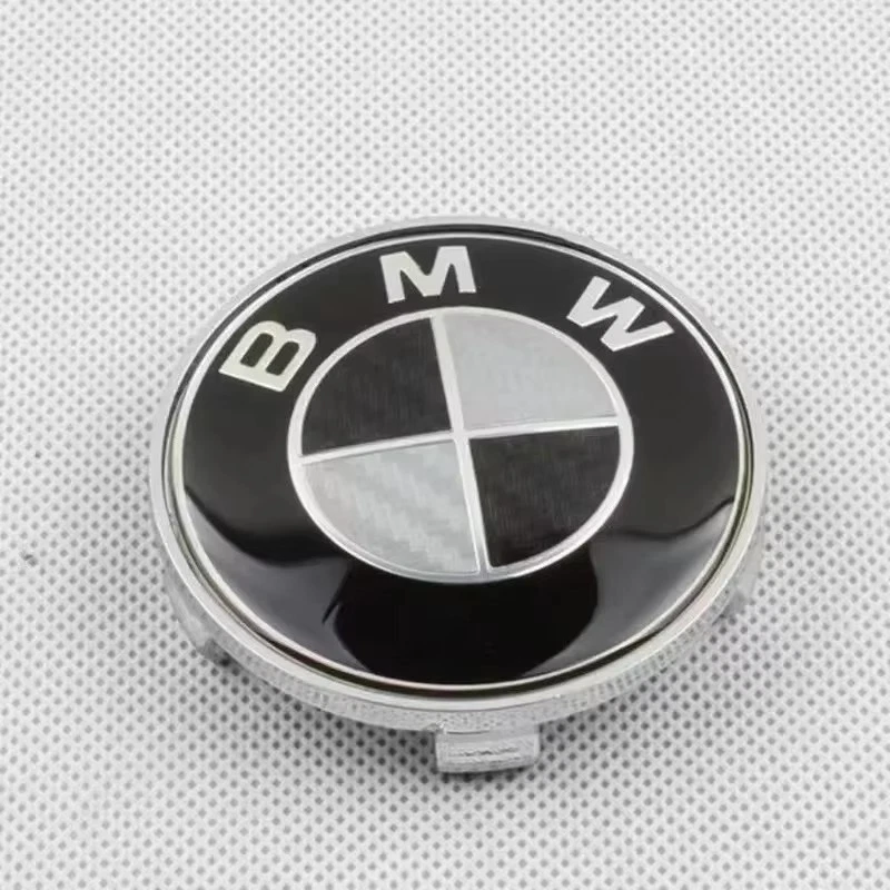 7PCS BMW Black Grey Front Emblem Centre Caps Badges 82mm/74mm/4x68mm/45mm NEW Foto 3 de 4
