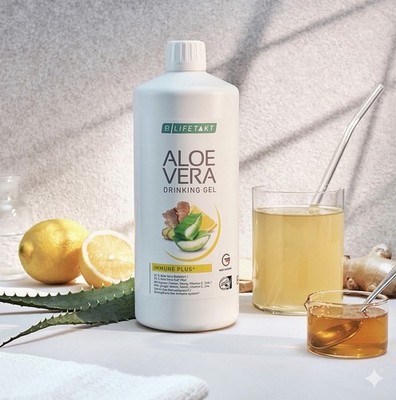 LR Aloe Vera Drink Gel Immune Plus 1L *Neue Charge* Ingwer, Vit. C, Zink, Honig