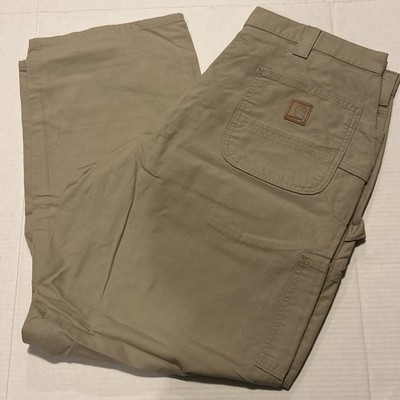 Carhartt Men s 40x30 Loose Fit Canvas Utility Work Pant Tan B151-TAN NWOT