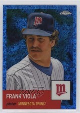 2022 Chrome Platinum Anniversary Blue Mini-Diamond Refractor Frank Viola 4r3
