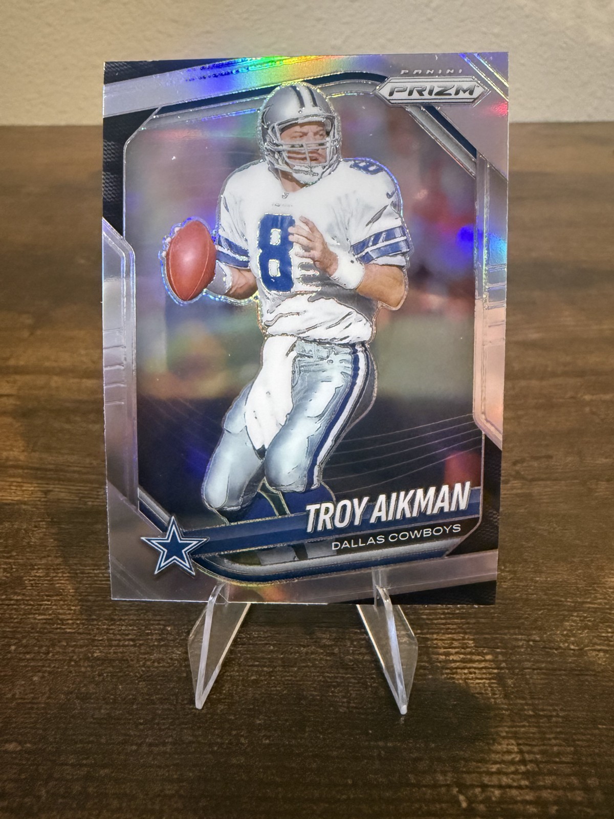 2025 Panini Prizm #179 - Troy Aikman - Silver Prizm - Dallas Cowboys