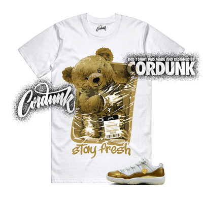 11 Metallic Gold Low White Team Dunk Vapormax Air Force T Shirt Match STAY