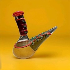 Vintage Spanish Pottery Wine Carafe - Mid-Century Geometric Ceramic Pitcher