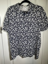 GANT RUGGER Men's Evening Blue Grapes All Over Print Rugger Pocket Polo Size XL