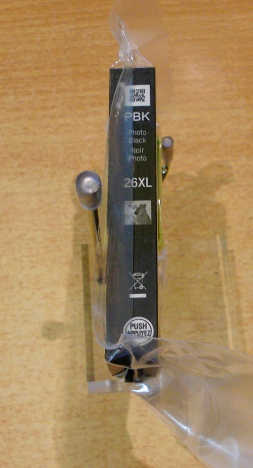 GENUINE EPSON 26XL Photo Black T2631 cartridge ORIGINAL POLAR BEAR vac seal ink