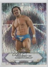 2021 WWE Super ShowDown Silver Foilboard Angel Garza def Humberto Carrillo 1md