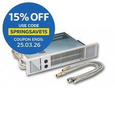 Smith's Space Saver SS5/5 Kitchen Plinth Heater Hydronic Brushed Steel Grille