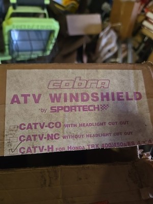 NEW NOS COBRA SPORTECH WINDSHIELD HONDA ATV FOREMAN 400 450S 450ES 