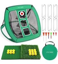 ZNCMRR Pop Up Golf Chipping Net, Indoor/Outdoor Golfing Target Net Collapsibl...