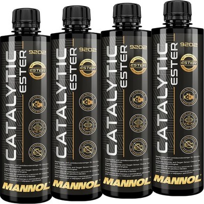4x 450 ml MANNOL KATALYSATOR ESTER LAMBDASONDEN REINIGER BENZIN ADDITIV ZUSATZ