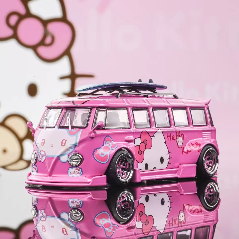 1/64 Liberty64 Hello Kitty Volkswagen T1 Widebody Diecast Rare