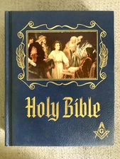 Freemason Masonic Master Reference Heirloom Holy Bible Nice Condition