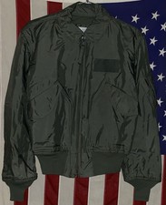 Cold Weather Flyers Jacket CWU-45/P Men's Medium Green Aramid Fire Resist NWOT