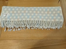 Laura Ashley Reversible Lemington Polka Dot Throw/Blanket