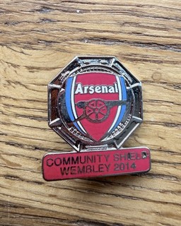 Arsenal F.C. Community Shield 2014 Enamel Badge