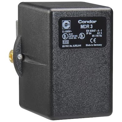 Condor Usa 31Kexexx Pressure Switch, Standard, 3Pst, 1 Ports, 3/8'' Fnpt, 60 To