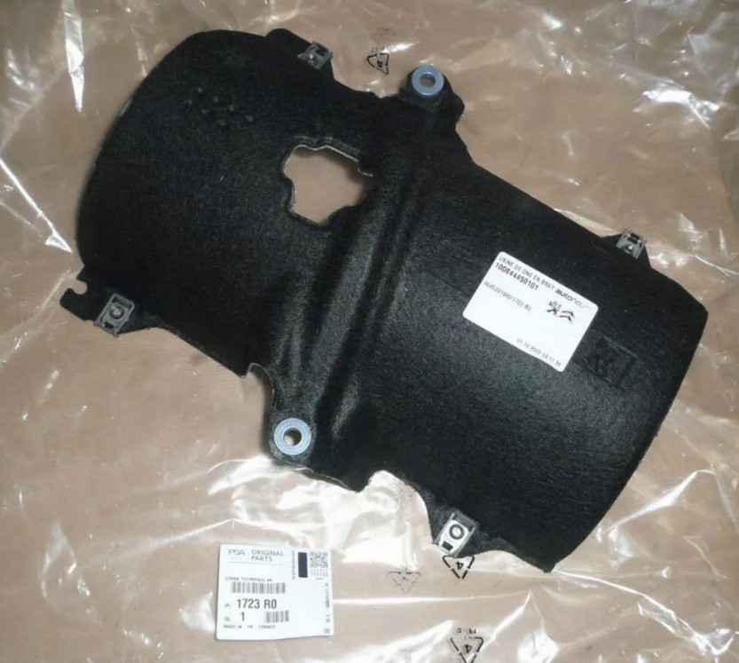 Cache thermique échappement arrière C3 et Peugeot 207 1.4HDI 1723R0 en alu