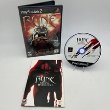 Rune: Viking Warlord (Sony PS2 PlayStation 2, 2001) Tested Works CIB W Manual