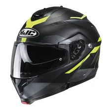 HJC Semi-Flat Black/Gray/ Hi-Viz C91 Karan MC3H Helmet - 2110-734