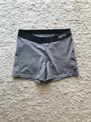 Leggings NIKE PRO Shorts High Waist Tight Running Laufhose L schwarz Grau Biker