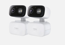 Tapo 2K Indoor/Outdoor Pan/Tilt Wired Security Camera - Baby Monitoring 2 PACK