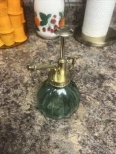 Green Gold Aqua Glass Atomizer Indoor House Plants Water Mister