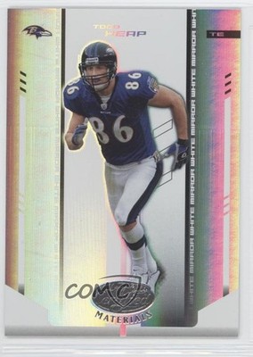 2004 Leaf Certified Materials Mirror White 126/150 Todd Heap #13 0c2