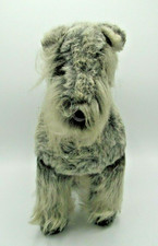 Dakin Pillow Pets Gray Schnauzer Standing Dog Plush Toy 1978 Vintage