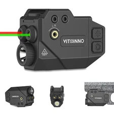 500lm Pistol Light and Red Green Laser Combo,Slidable Weapon Light and Laser ...