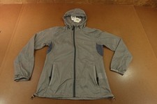 Little Donkey Andy Womens XS Grey Lightweight Hooded Windbreaker Jacket NWT