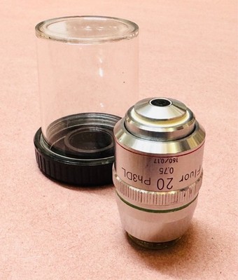 Nikon Fluor 20X/0.75 Ph3 DL Phase Contrast Microscope Objective Lens 150mm